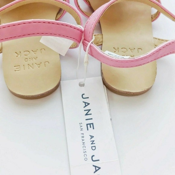 New Janie Jack Pink Sandals 7 - Picture 3 of 5